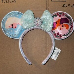 Disney Frozen 10th Anniversary Sequin Bow Headband Ears